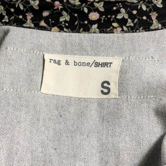 rag & bone Front Button Denim Shirt Dress with 4 pockets. 100% Cotton. - Picture 11 of 17